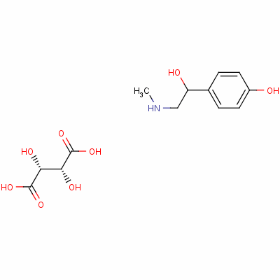 (Beta-,4-dihydroxyphenethyl)methylammonium hydrogen [r-(r*,r*)]-tartrate Structure,136-38-9Structure