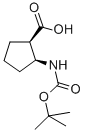 Cis-2-(tert-Butoxycarbonylamino)-1-cyclopentanecarboxylic acid Structure,136315-70-3Structure