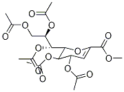 Methyl 4,5-di-o-acetyl-2,6-anhydro-3-deoxy-6-(1,2,3-triacetoxypropyl)hex-2-enonate Structure,136737-07-0Structure