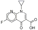 1-Cyclopropyl-6-fluoro-1,4-dihydro-4-oxo-1,8-naphthyridine-3-carboxylic acid Structure,137118-01-5Structure