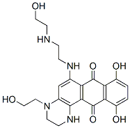 8,11-Dihydroxy-4-(2-hydroxyethyl)-6-[2-(2-hydroxyethylamino)ethylamino]-2,3-dihydro-1h-naphtho[3,2-h]quinoxaline-7,12-dione Structure,137132-70-8Structure