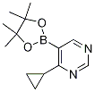 4-Cyclopropyl-5-(4,4,5,5-tetramethyl-1,3,2-dioxaborolan-2-yl)pyrimidine Structure,1375303-49-3Structure