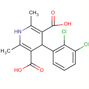 3,5-Pyridinedicarboxylic acid,4-(2,3-dichlorophenyl)-1,4-dihydro-2,6-dimethyl- Structure,138279-32-0Structure