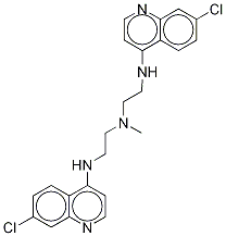 N2-(7-chloro-4-quinolinyl)-n1-[2-[(7-chloro-4-quinolinyl)amino]ethyl]-n1-methyl-1,2-ethanediamine Structure,1391426-22-4Structure