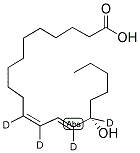 (9Z,11E,13S)-13-羥基(9,10,12,13-<sup>2</sup>H<sub>4</sub>)-9,11-十八碳二烯酸結構式_139408-39-2結構式