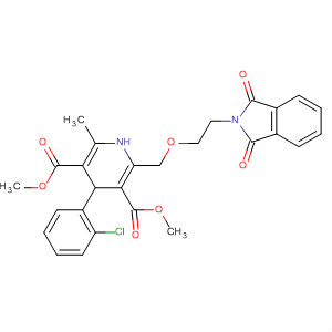 3,5-Pyridinedicarboxylic acid,4-(2-chlorophenyl)-2-[[2-(1,3-dihydro-1,3-dioxo-2h-isoindol-2-yl)ethoxy]methyl]-1,4-dihydro-6-methyl-, dimethyl ester Structure,140171-50-2Structure