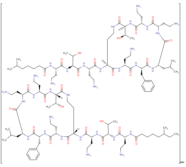 多粘菌素B結(jié)構(gòu)式_1404-26-8結(jié)構(gòu)式