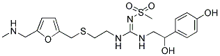 2-[(2R)-2-hydroxy-2-(4-hydroxyphenyl)ethyl]-1-[2-[[5-(methylaminomethyl)furan-2-yl]methylsulfanyl]ethyl]-3-methylsulfonylguanidine Structure,140695-21-2Structure