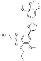 2-(3-甲氧基-2-丙氧基-5-((2S,5S)-5-(3,4,5-三甲氧基苯)四氫呋喃-2-基)苯硫砜)乙醇結(jié)構(gòu)式_140705-14-2結(jié)構(gòu)式