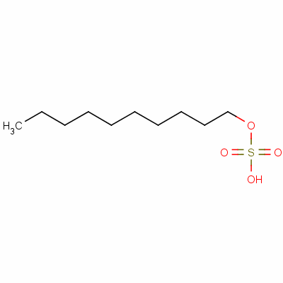 癸基硫酸結構式_142-98-3結構式