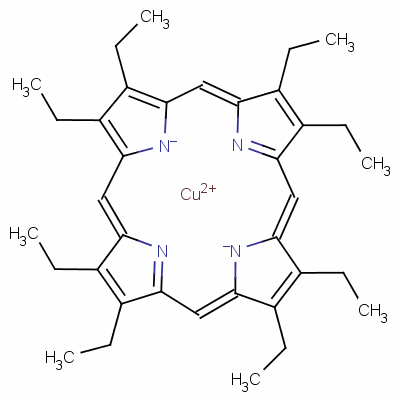 2 3 7 8 12 13 17 18-Octaethyl-21h 23h- Structure,14409-63-3Structure