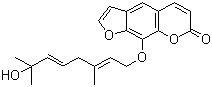 8-(7-羥基-3,7-二甲基-2,5-辛二烯氧基)補(bǔ)骨脂素結(jié)構(gòu)式_144398-34-5結(jié)構(gòu)式