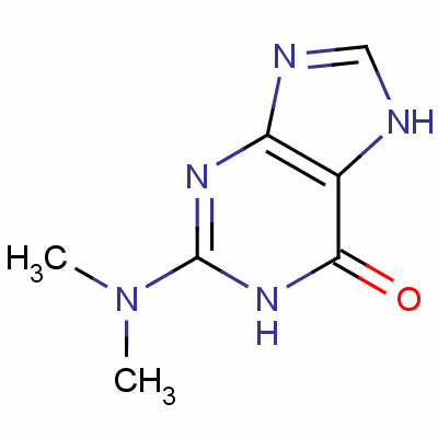 2-Dimethylamino-6-hydroxypurineStructure,1445-15-4Structure 2-Dimethylamino-6-hydroxypurine Structure,1445-15-4Structure