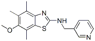 2-Benzothiazolamine, 6-methoxy-4,5,7-trimethyl-n-(3-pyridinylmethyl)- Structure,145096-22-6Structure