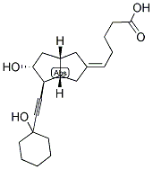 (5E)-5-[(3aS,4S,5R,6aS)-5-羥基-4-[(1-羥基環(huán)己基)乙炔基]六氫-2(1H)-戊l烯亞基]戊酸結(jié)構(gòu)式_145375-81-1結(jié)構(gòu)式