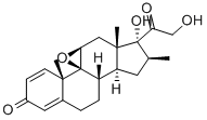 (9beta,11beta,16beta)-17,21-二羥基-16-甲基-9,11-環(huán)氧孕甾-1,4-二烯-3,20-二酮結(jié)構(gòu)式_14622-47-0結(jié)構(gòu)式