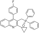 2-環(huán)丙基-4-(4-氟苯基)-3-喹啉二苯基氧膦結(jié)構(gòu)式_146578-99-6結(jié)構(gòu)式