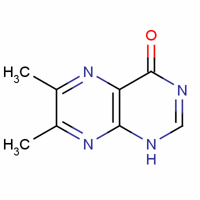 4-Hydroxy-6,7-dimethylpteridine Structure,14684-54-9Structure