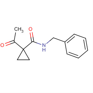 Cyclopropanecarboxamide, 1-acetyl-n-(phenylmethyl)- Structure,147011-39-0Structure