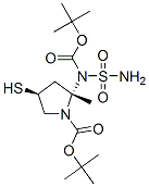 (2S,4S)-2-[[(氨基磺酰基)(叔丁氧羰基)氨基]甲基]-4-巰基-1-吡咯烷羧酸叔丁酯結(jié)構(gòu)式_148017-44-1結(jié)構(gòu)式