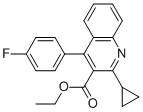 Ethyl 2-cyclopropyl-4-(4-fluorophenyl)-quinolyl-3-carboxylate Structure,148516-11-4Structure