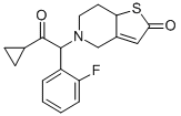 Thieno[3,2-c]pyridin-2(4H)-one, 5-[2-cyclopropyl-1-(2-fluorophenyl)-2-oxoethyl]-5,6,7,7a-tetrahydro- Structure,150322-38-6Structure