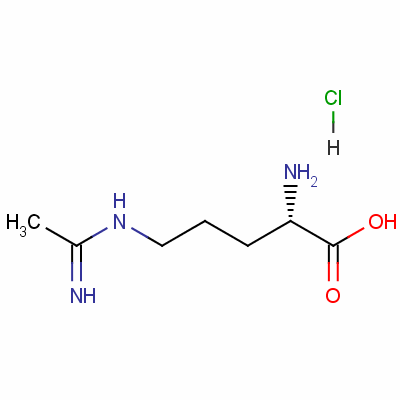 N5-(1-iminoethyl)-l-ornithine hydrochloride (1:1) Structure,150403-88-6Structure