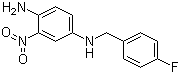 1,4-Benzenediamine, N4-[(4-fluorophenyl)methyl]-2-nitro- Structure,150812-21-8Structure