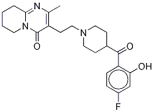 3-[2-[4-(4-氟-2-羥基苯甲?；?-1-哌啶基]乙基]-6,7,8,9-四氫-2-甲基-4H-吡啶并[1,2-a]嘧啶-4-酮結(jié)構(gòu)式_152542-00-2結(jié)構(gòu)式