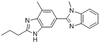 2-n-Propyl-4-methyl-6-(1-methylbenzimidazole-2-yl)benzimidazole Structure,152628-02-9Structure