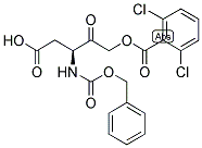 (3S)-3-{[(芐氧基)羰基]氨基}-5-[(2,6-二氯苯甲?；?氧基]-4-氧代戊酸結構式_153088-73-4結構式