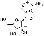 2-C-甲基腺苷結(jié)構(gòu)式_15397-12-3結(jié)構(gòu)式