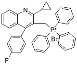 (Pb2-p) 2-cyclopropyl-4-(4-flourophenyl)-quinolyl-3-methyl triphenylbromide Structure,154057-58-6Structure