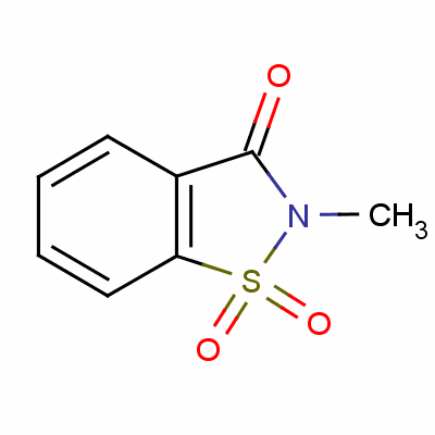 N-甲基糖精結(jié)構(gòu)式_15448-99-4結(jié)構(gòu)式