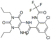 (9ci)-n-(6-氨基-1,2,3,4-四氫-2,4-二氧代-1,3-二丙基-5-嘧啶)-3,5-二氯-2-[(三氟乙酰基)氨基]-苯甲酰胺結(jié)構(gòu)式_154623-75-3結(jié)構(gòu)式