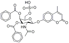 4-甲基傘形酮2-乙酰氨基-2-脫氧-3,4-二-O-苯甲?；?beta-D-吡喃半乳糖苷6-硫酸鹽結(jié)構(gòu)式_154639-33-5結(jié)構(gòu)式