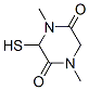 2,5-Piperazinedione,3-mercapto-1,4-dimethyl-(9ci)Structure,155090-97-4Structure 2,5-Piperazinedione,3-mercapto-1,4-dimethyl-(9ci) Structure,155090-97-4Structure