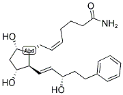 (5Z)-7-{(1R,2R,3R,5S)-3,5-二羥基-2-[(3S)-3-羥基-5-苯基-1-戊烯-1-基]環(huán)戊基}-5-庚烯酰胺結(jié)構(gòu)式_155205-89-3結(jié)構(gòu)式