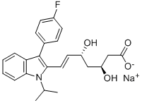 (3S,5r,6e)-7-[3-(4-fluorophenyl)-1-isopropyl-1h-indol-2-yl]-3,5-dihydroxy-6-heptenoic acid Structure,155229-76-8Structure