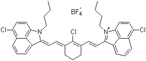 四氟硼酸1-丁基-2-[2-[3-[(1-丁基-6-氯苯[cd]吲哚-2(1H)-亞基)亞乙基]-2-氯-1-環(huán)己烯-1-基]乙烯基]-6-氯苯[結(jié)構(gòu)式_155613-98-2結(jié)構(gòu)式