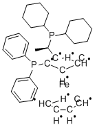 (R)-1-1[(S) -2-(Diphenylphospino)ferrocenyl]ethylbicyclohexylphosphine Structure,155806-35-2Structure