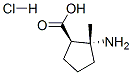 Cis-2-amino-2-methylcyclopentanecarboxylic acid hydrochloride Structure,156292-34-1Structure