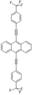 9,10-Bis(4-trifluoromethylphenylethynyl)anthracene Structure,156301-66-5Structure