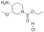 4-Amino-3-methoxy-piperidine-ethylcarbamate HCl Structure,156970-48-8Structure