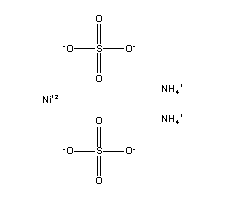 Ammonium nickel(Ⅱ)sulfate hexahydrate Structure,15699-18-0Structure