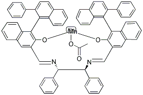 (1S,2s)-n,n’-bis[(r)-2-hydroxy-2’-phenyl-1,1’-binaphthyl-3-ylmethylene]-1,2-diphenylethylenediaminato manganese(iii) acetate Structure,158052-18-7Structure