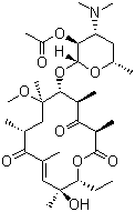 3-De[(2,6-dideoxy-3-C-methyl-3-O-methyl-a-L-ribo-hexopyranosyl)oxy]-10,11-didehydro-11-deoxy-6-O-methyl-3-oxo-erythromycin 2-acetate Structure,160145-82-4Structure