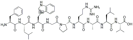 L-phenylalanyl-l-leucyl-l-tryptophylglycyl-l-prolyl-l-arginyl-l-alanyl-l-leucyl-l-valine Structure,160295-81-8Structure