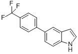 5-(4-(Trifluoromethyl)phenyl)-1h-indole Structure,163105-69-9Structure