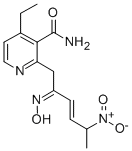 (±)-(E)-4-Ethyl-2-[(Z)-hydroxyimino]-5-nitro-3-hexen-1-yl-nicotinamide Structure,163180-50-5Structure